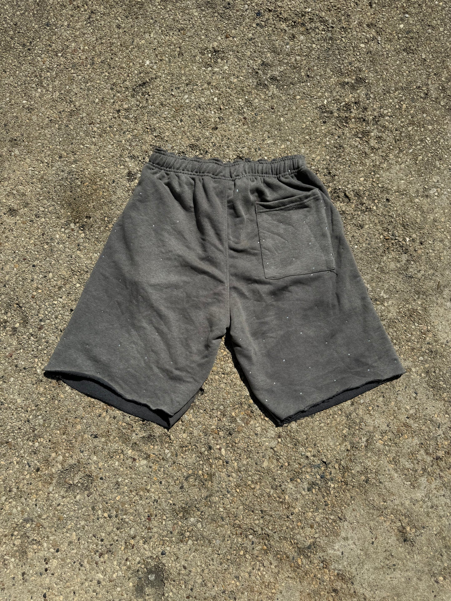 “Reach for the stars” terry shorts( grey )