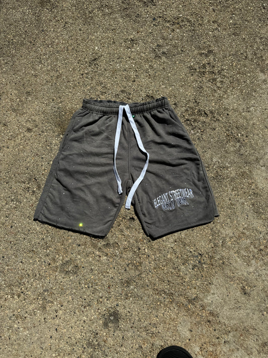 “Reach for the stars” terry shorts( grey )